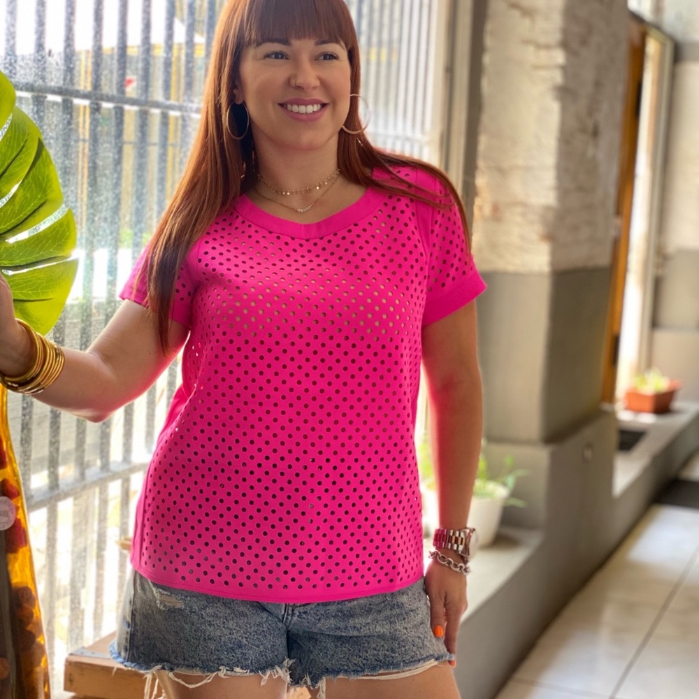 Hot Pink Loose Top